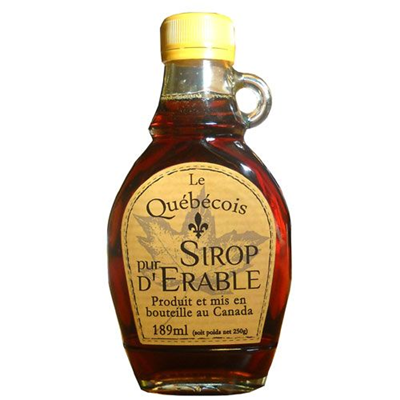 Le Quebecois Sirop d'érable ambré 189 ml