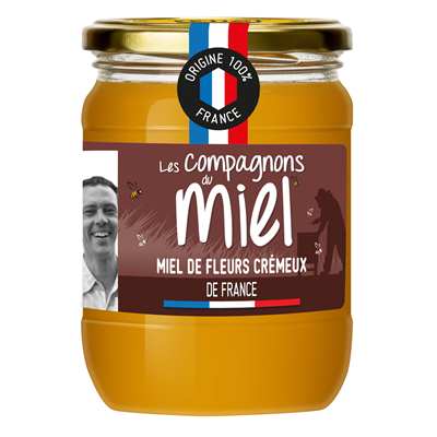 Les compagnons du miel miel de fleurs cremeux pot 750 g