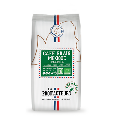 Les prod acteurs cafe grain mexique pur arabica bio 1 kg