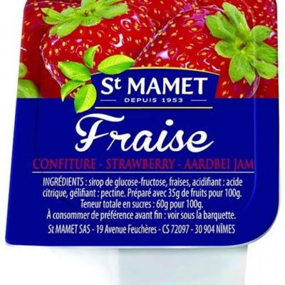 Confiture de fraise 30 grs Bonne Maman - Colis de 15 mini pots