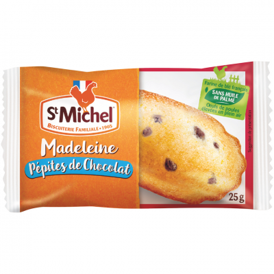 Madeleine nappee chocolat r 1 25 g x 100 saint michel