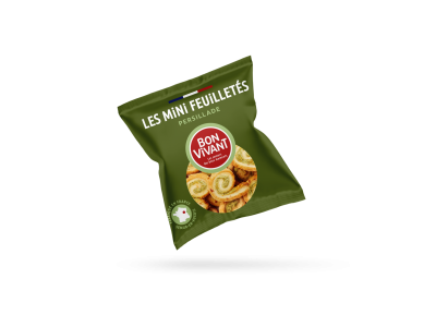 Mini feuilletes persillade 20g le lot de 10 sachets en mini sachets aperitifs