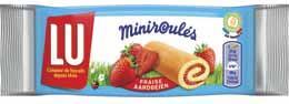 Miniroules a la fraise 25 g le lot de 80