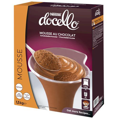 Mousse au chocolat 1 5 kg nestle docello