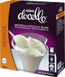 Mousse au chocolat blanc 85 rations 1 kg docello