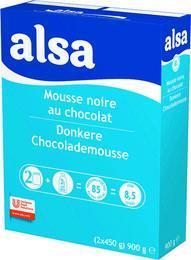 Mousse noire au chocolat 900 g alsa