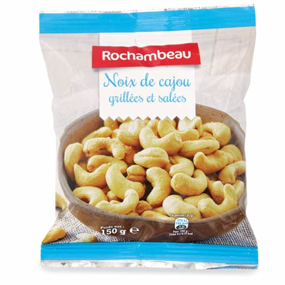 Noix de cajou grillees salee 3 x 150 g rochambeau 2