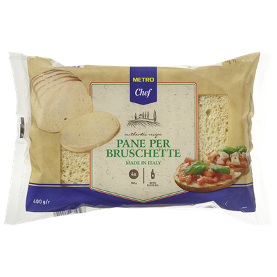 Pain pour bruschetta 400 g metro chef