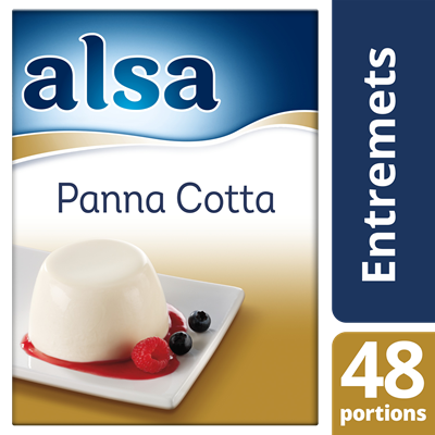 Panna cotta 520 g 48 portions alsa