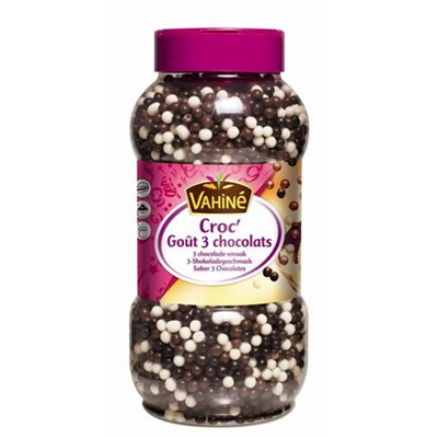 Perles croc gout 3 chocolats 400 g vahine