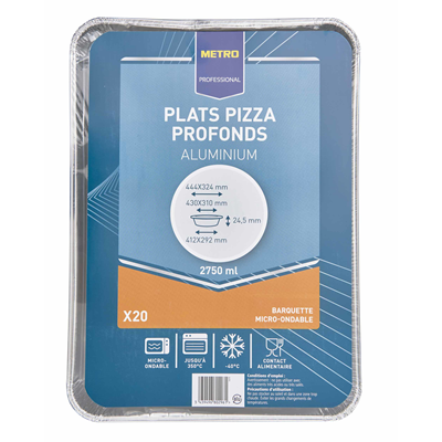 Plat a pizza 44 4 x 3 4 cm vendu par 20 