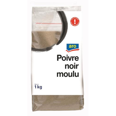 Poivre noir moulu 100 g aro