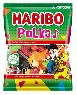 Polka haribo sachet bonbons 300g