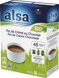 Pot de creme au chocolat bio 520 g 48 rations 