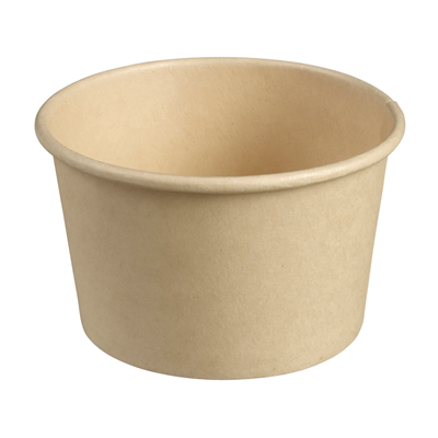 Pot fibre naturelle beige 9 5 x 6 3 cm 230 ml x 50 solia