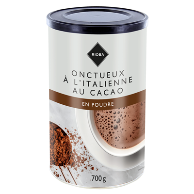 Poudre chocolat noir 700 g gilbert rioba