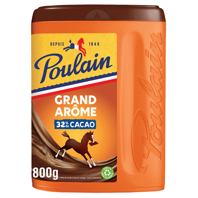 Poulain poudre chocolat grand arome boite 800 g