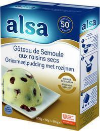 Prep gateau de semoule raisins secs 880 g 50 r alsa