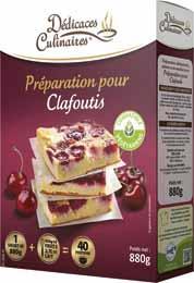 Preparation pour clafoutis 880 g 40 rations dedicaces culinaires