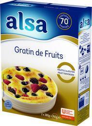 Preparation pour gratin fruits 760 g 70 rations alsa