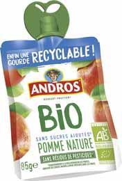 Puree de pomme bio sans suc aj gourde 85 g x 24