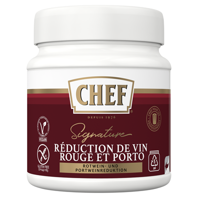 Reduction de vin rouge et porto pot 450 g chef 1