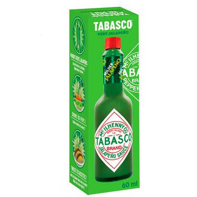 Sauce piquante au piment vert jalapeno flacon 60 ml tabasco