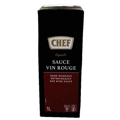 Sauce vin rouge liquide 1 l chef