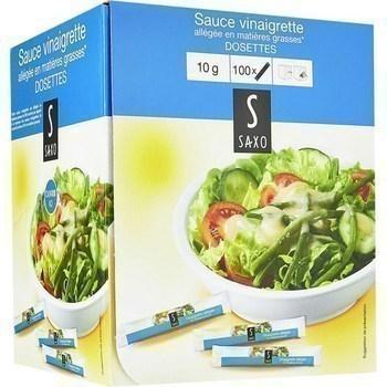 Sauce vinaigrette allegee en matieres grasses en dosettes 100x10 g