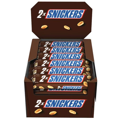 32 Barres Snickers Chocolat - Barres de chocolat - Milleproduits