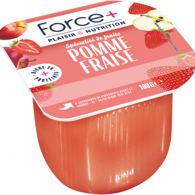 Specialite pomme fraise riche en proteines force 24 x 100g