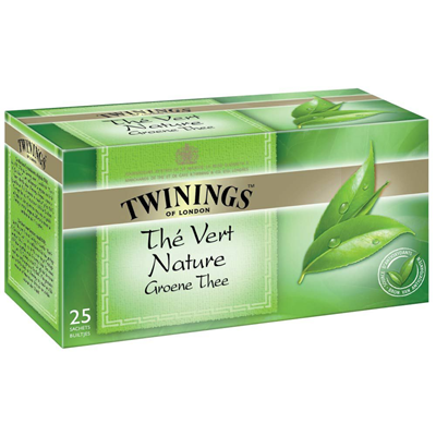 The vert 25 sachets twinings